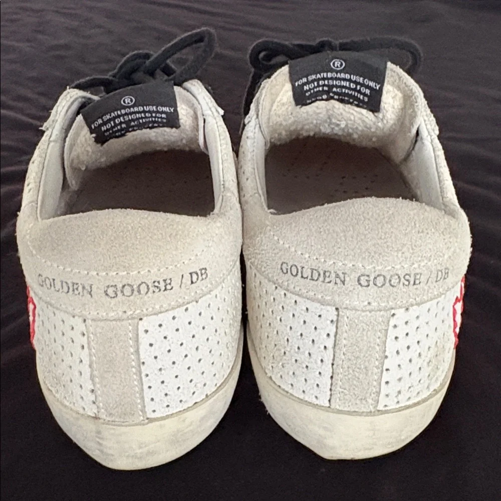 Golden Goose Stitched Red Heart / Star Superstar Size 35 - Picture 4 of 14
